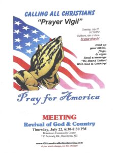 Prayer Vigil Flyer